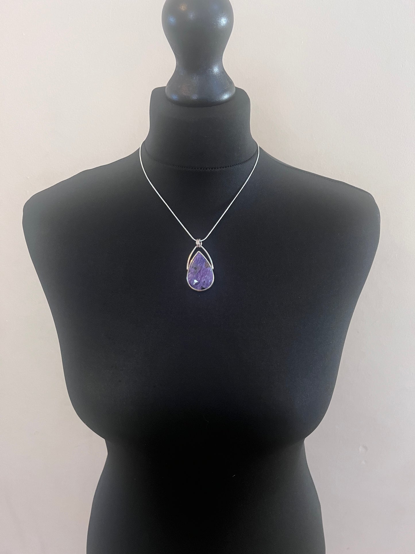Charoite Sterling Silver Necklace
