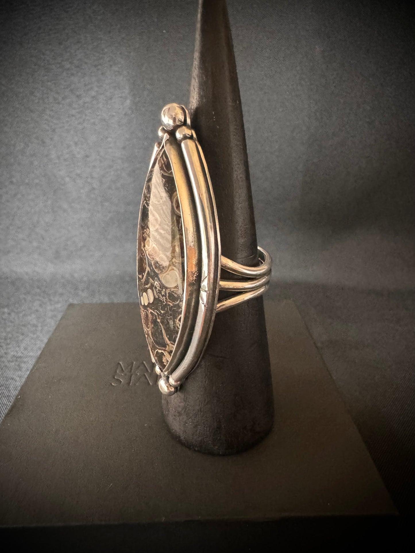 Turritella Sterling Silver Ring - Size