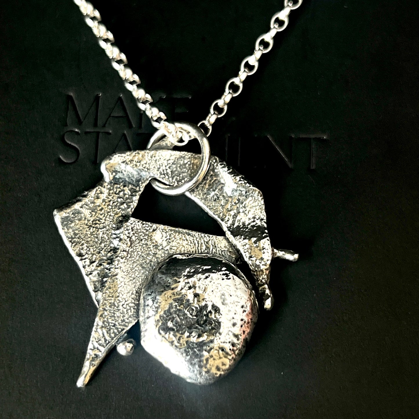 Funky Sterling Silver Necklace