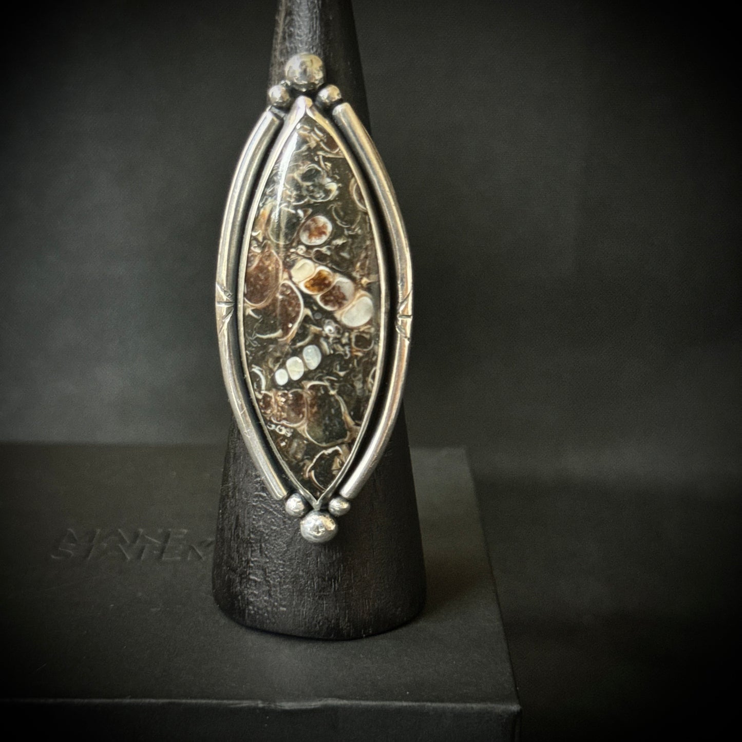 Turritella Sterling Silver Ring - Size