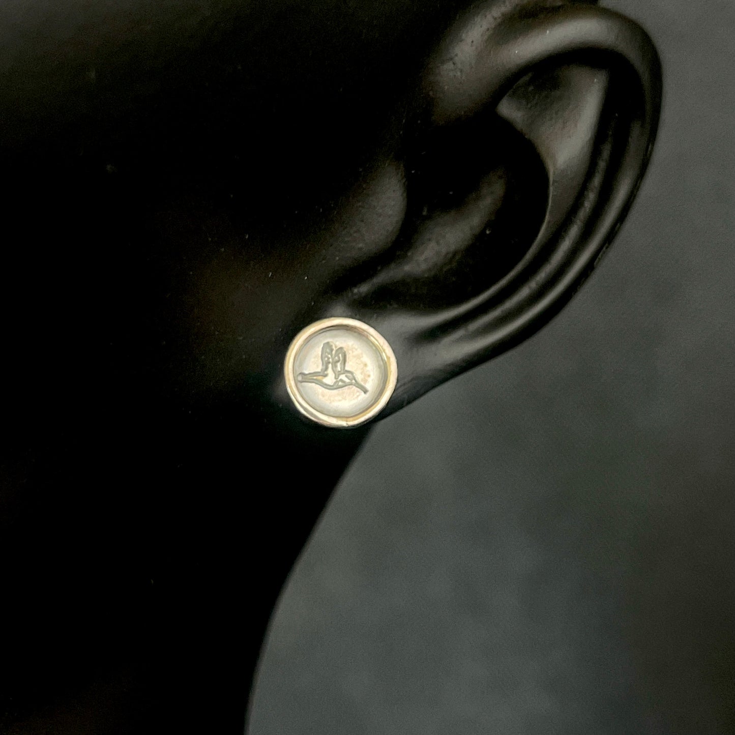 Hummingbird Sterling Silver Stud Earrings
