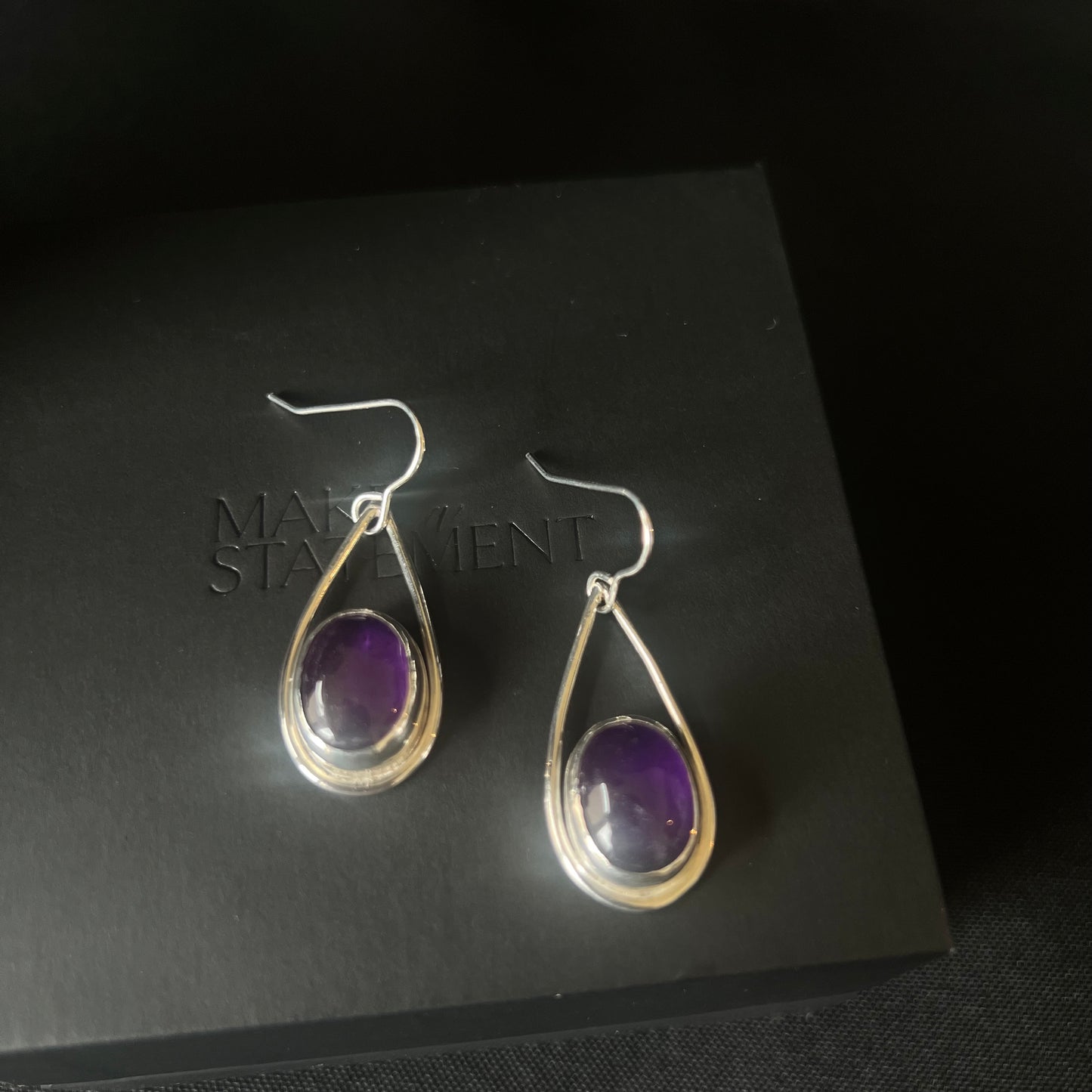 Amethyst Drop Earrings