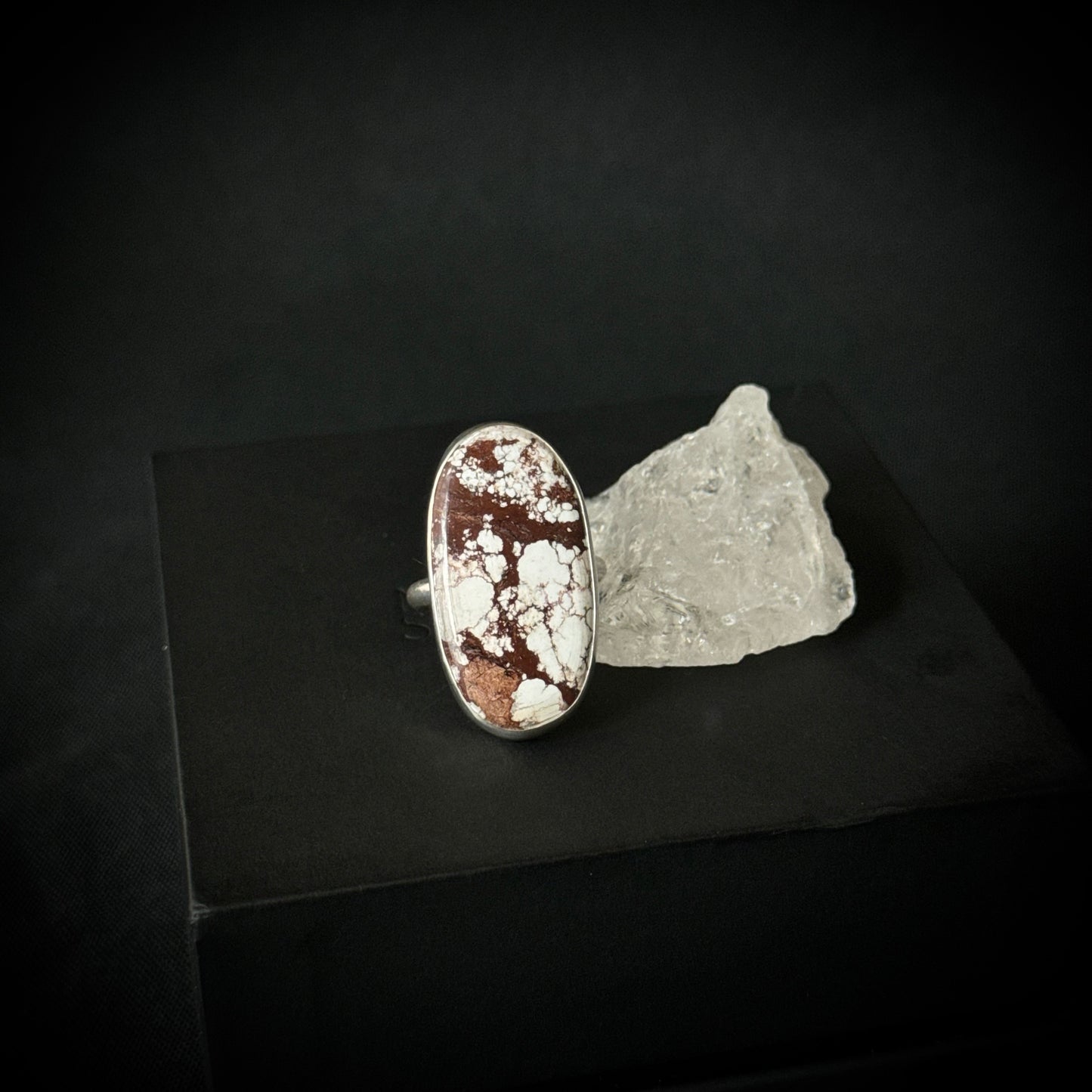 Wild Horse Magnesite Sterling Silver Ring - Size O