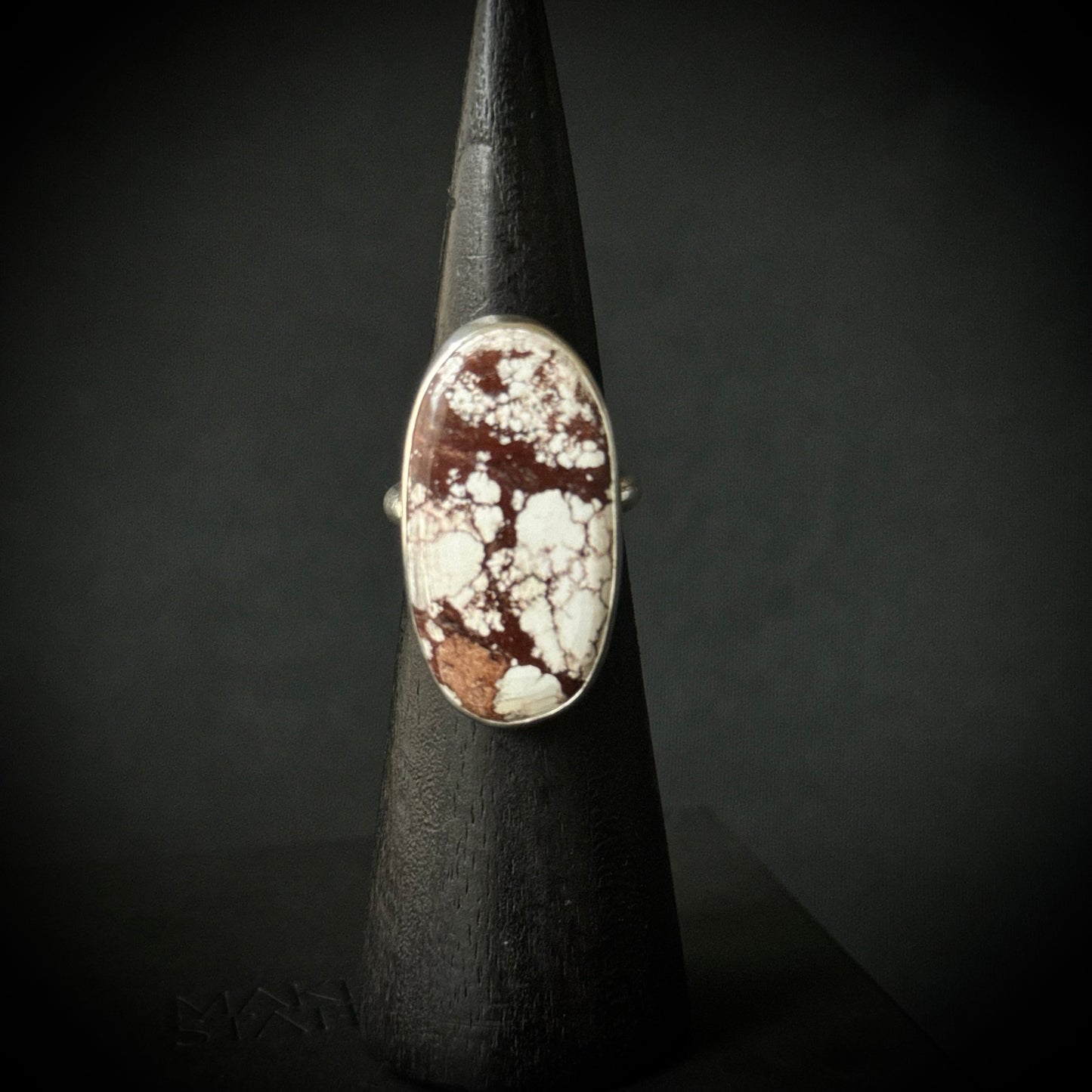 Wild Horse Magnesite Sterling Silver Ring - Size O