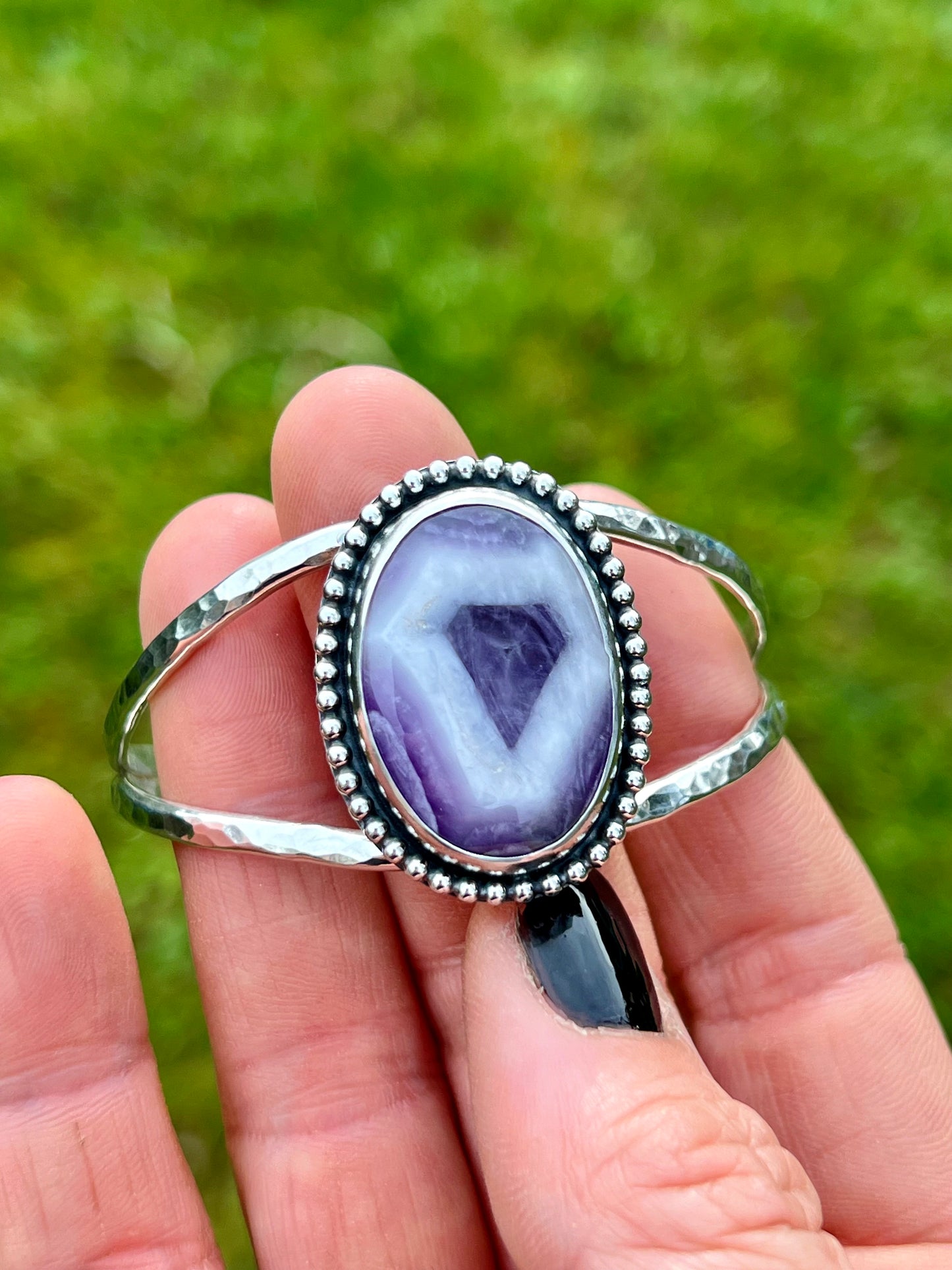 Trapiche Amethyst Cuff