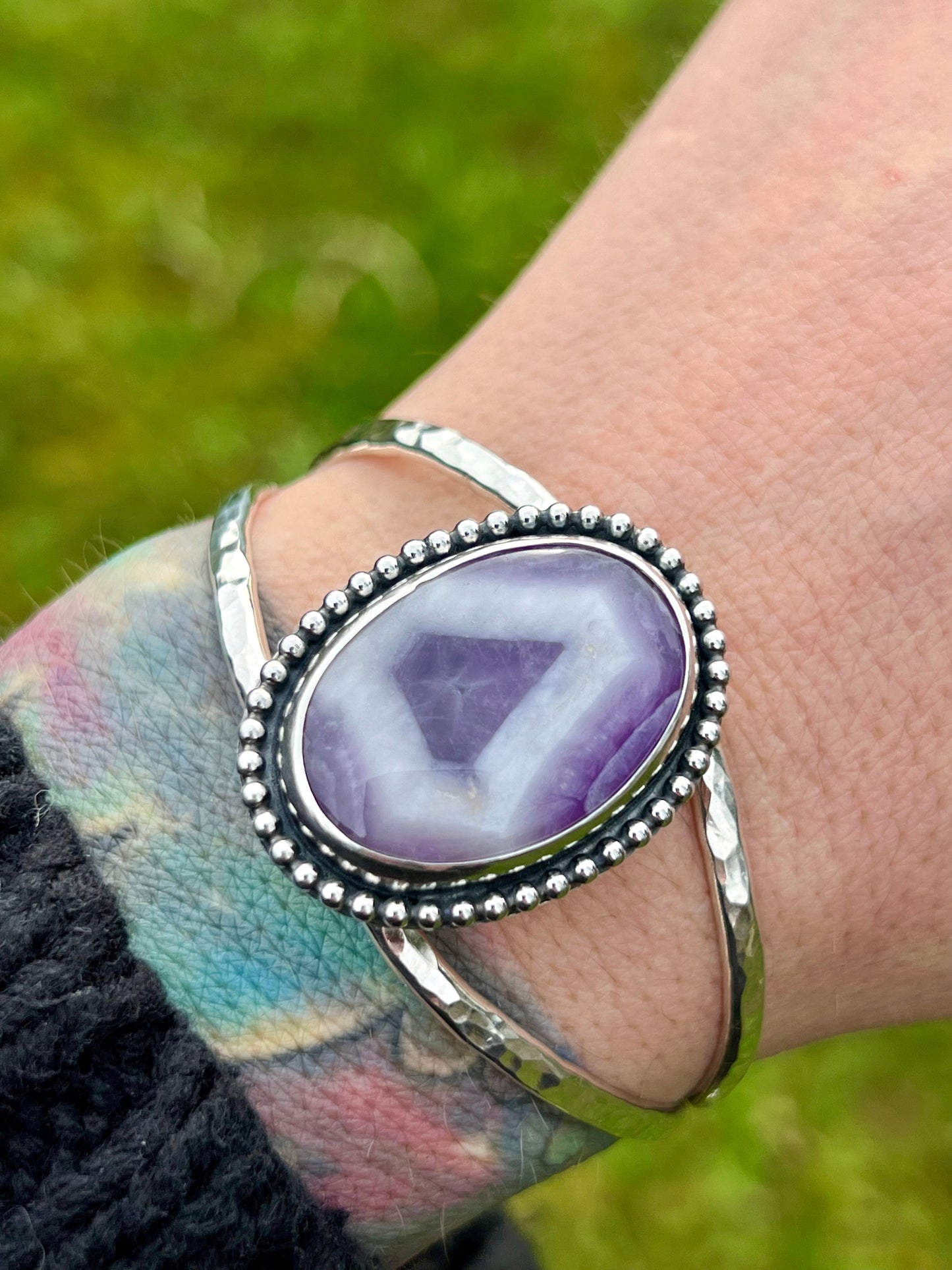 Trapiche Amethyst Cuff