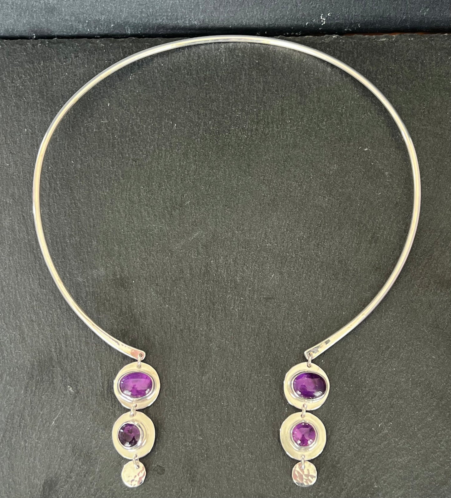 Amethyst Cuff Necklace