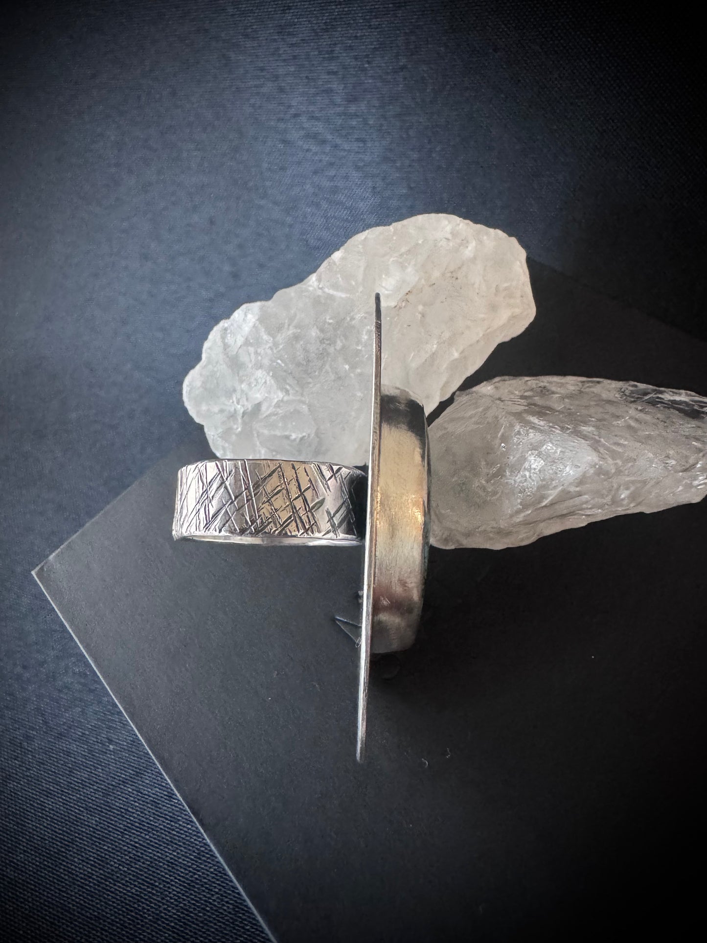 Hubei Turquoise Sterling Silver Ring - Size R