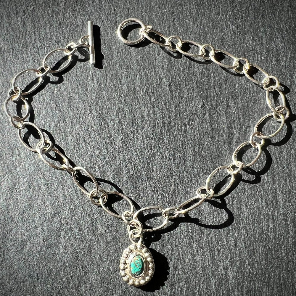 Turquoise Sterling Silver Anklet