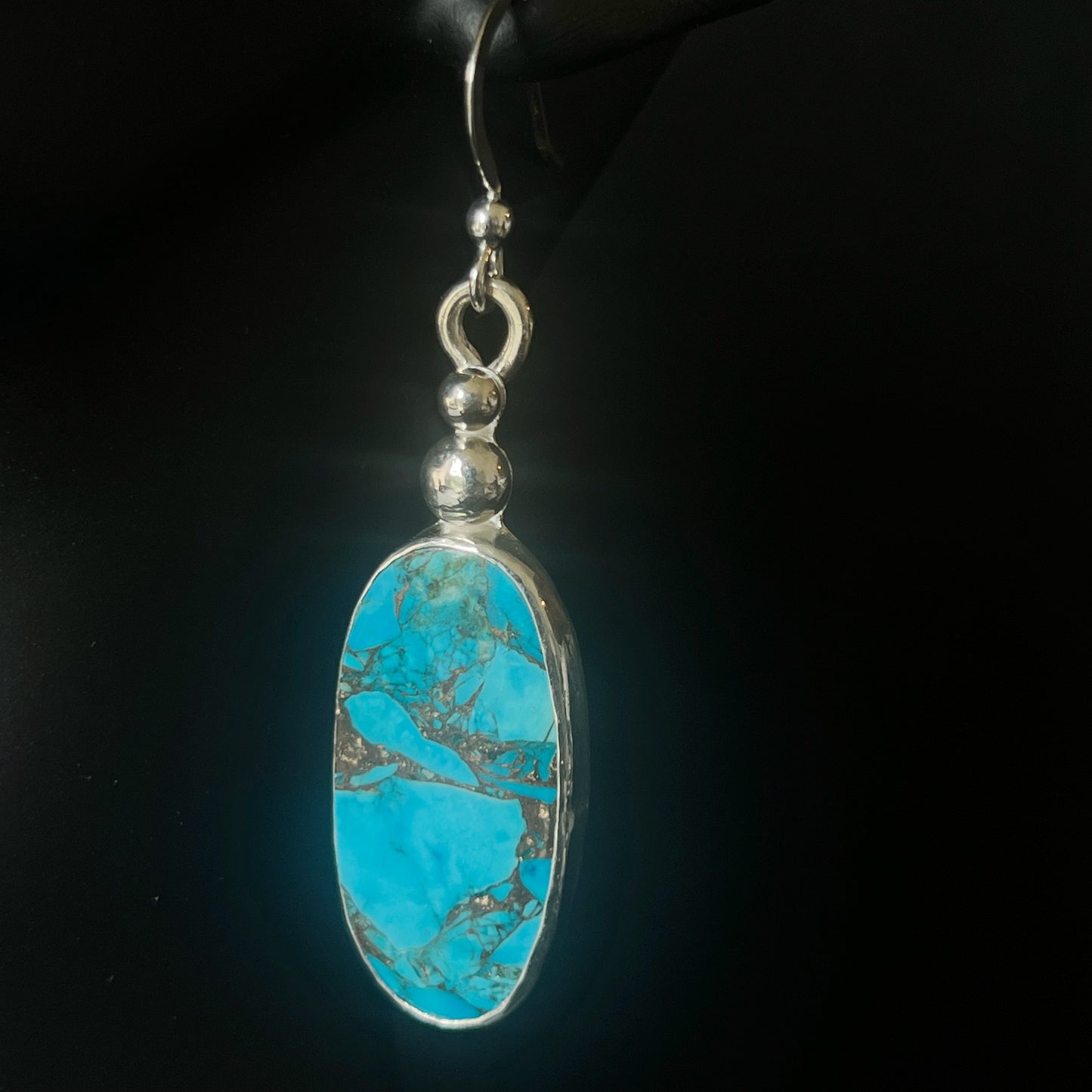 Kingman Turquoise Drop Earrings