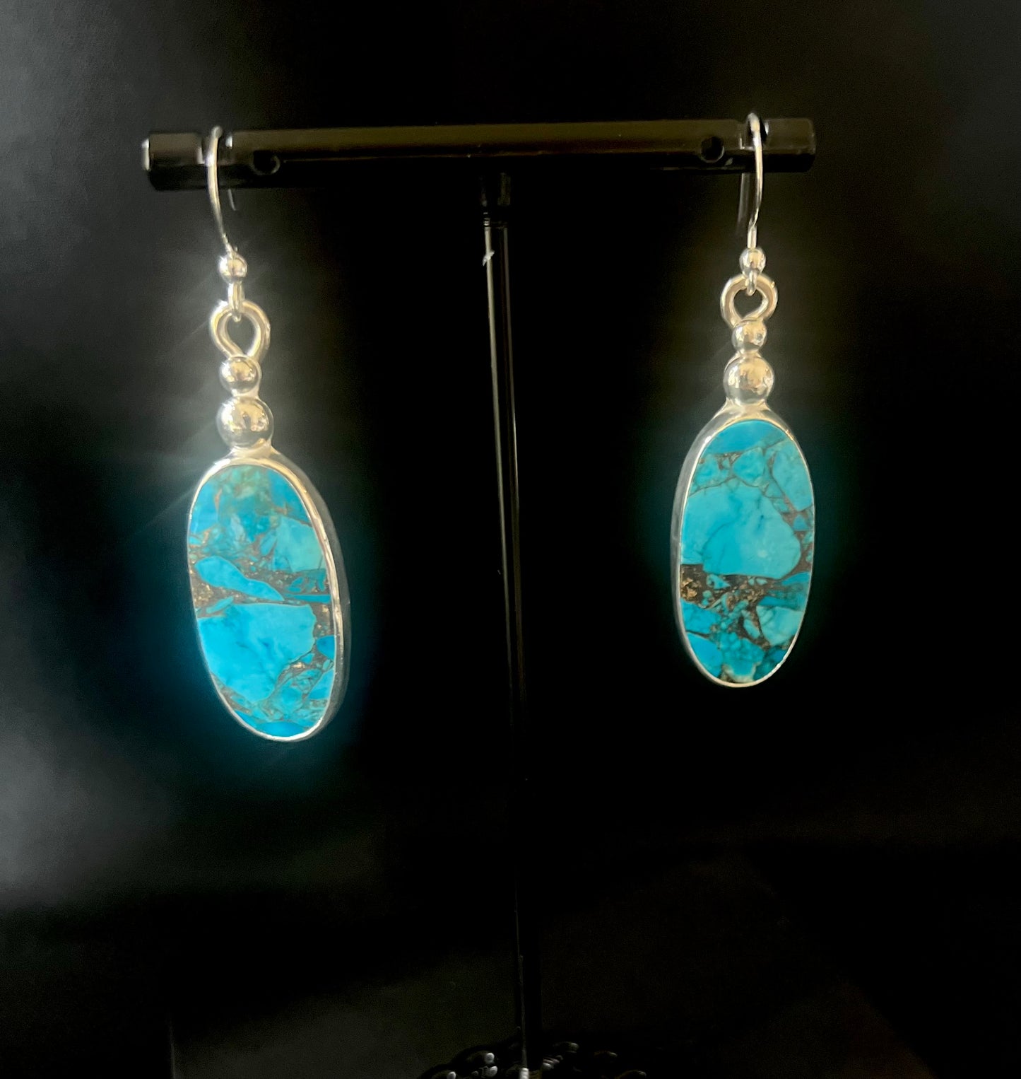 Kingman Turquoise Drop Earrings