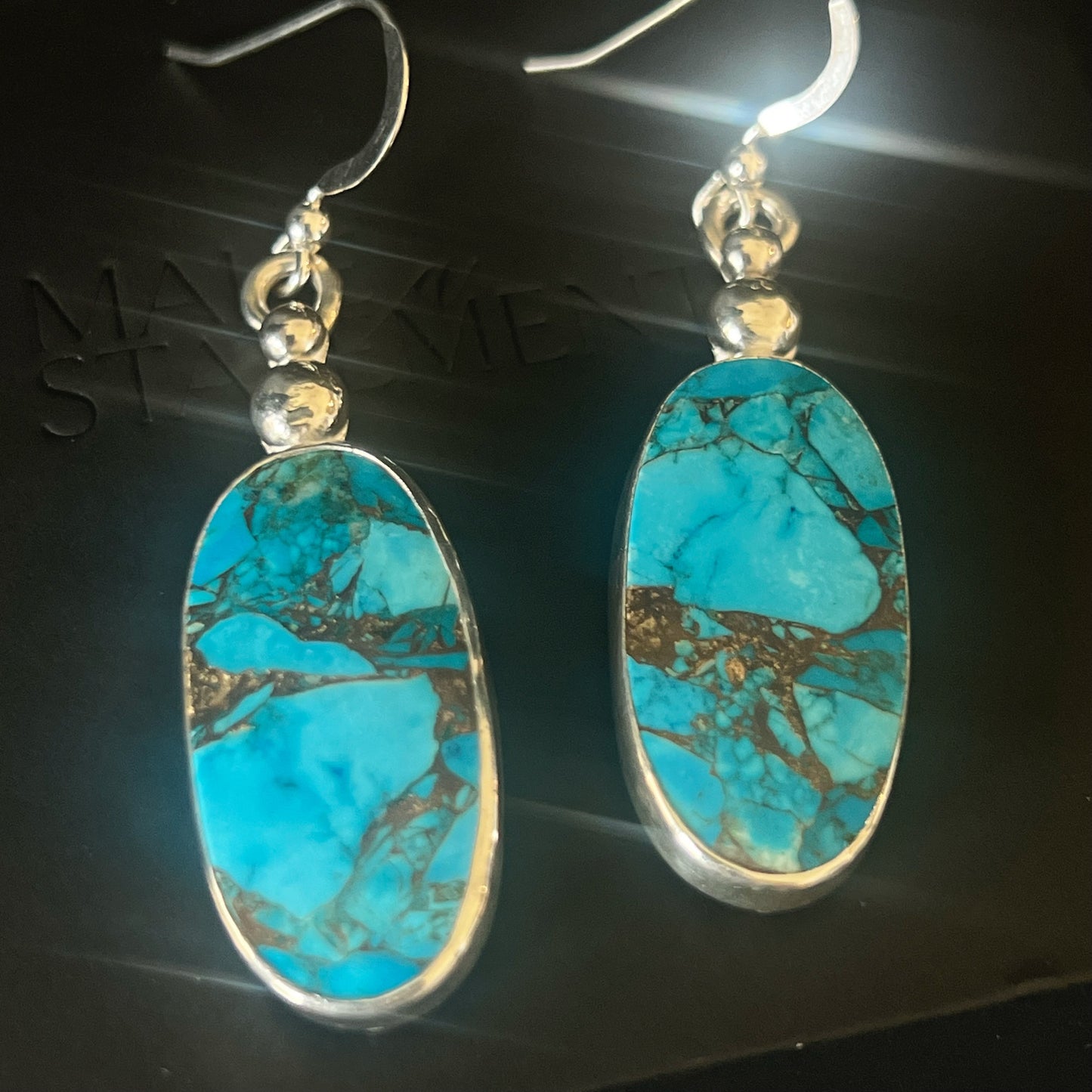 Kingman Turquoise Drop Earrings