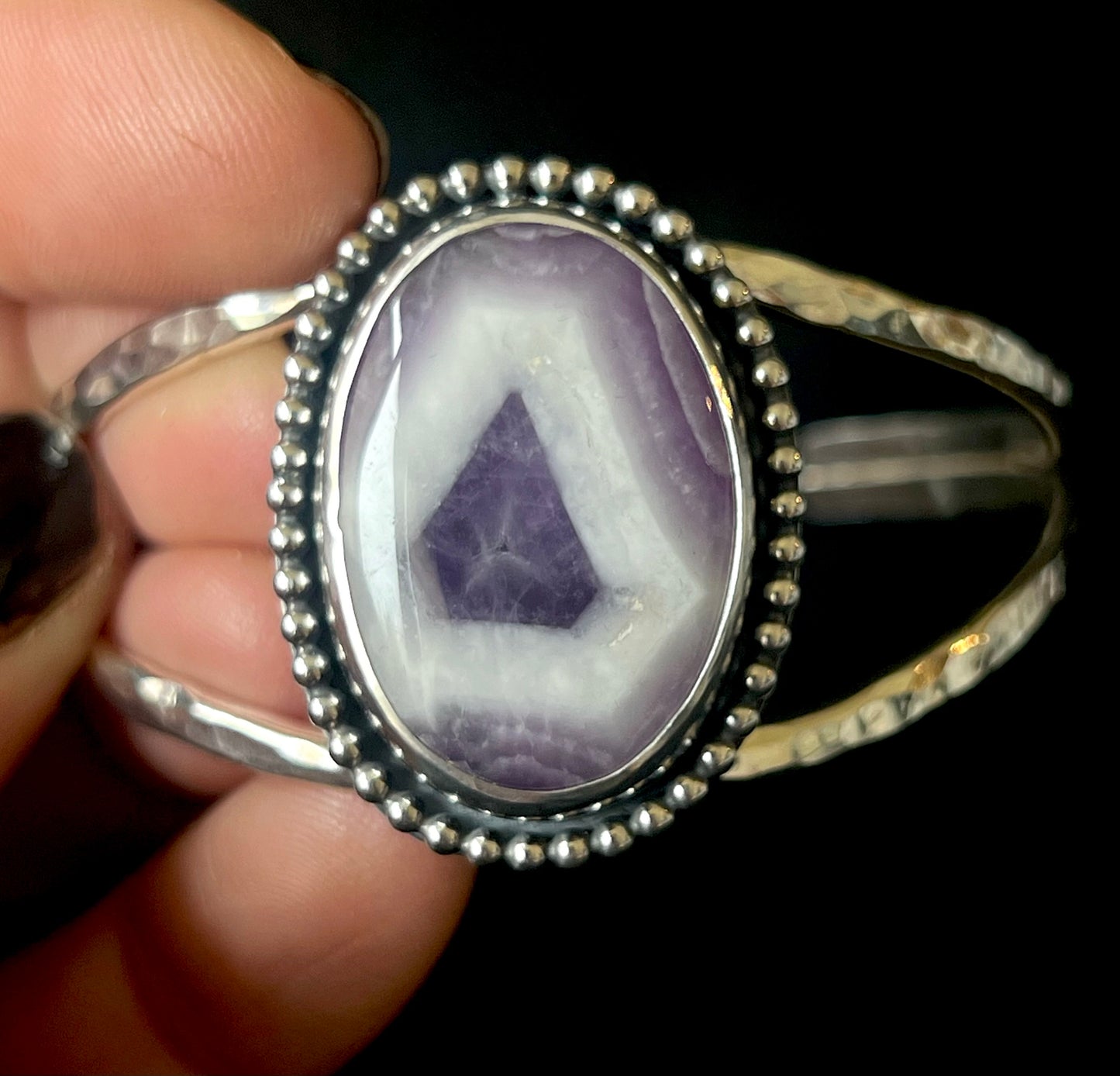 Trapiche Amethyst Cuff